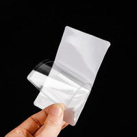 Pochettes transparentes en PVC souple pour pare-brise de voiture, vinyle d'index, carton autocollant, étiquette de prix, porte-carte, permis de billet