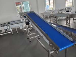 Restoranlar gıda mağazaları ve perakende fiyat için PVC kutu konveyör paslanmaz çelik kemer rekabetçi düz bant konveyör - Product Image 6