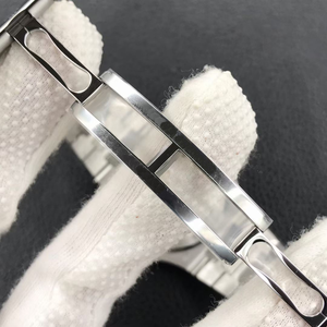 Reloj con esfera azul de acero inoxidable de estilo empresarial con marcadores de diamantes y indicador de fecha. Reloj de hombre de moda - Product Image 6