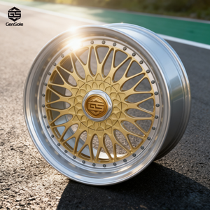 4 Piezas Nuevas <span class=keywords><strong>Llantas</strong></span> de Aleación de Aluminio Forjado Pintadas de 18-20 Pulgadas 5x112/120 PCD Multirradio de Dos Piezas 30mm 100mm 20mm - Product Image 3