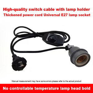 מתג תקע e27 בעל מנורה כפול חוט מנעול טבעת - Product Image 2