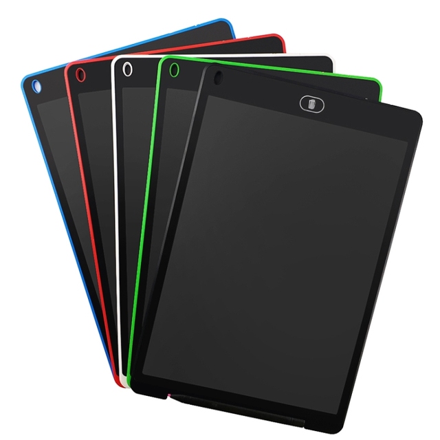 Portable 12" LCD Writing Tablet Drawing Graffiti Electronic Handwriting Pad Message Graphics Board Draft Paper with Writing Pen
