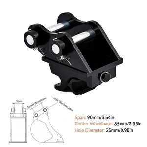 Acoplador de Excavadora de Acero de Alta Resistencia con Conexión Rápida para Enganche, para Miniexcavadoras de 1-3 Toneladas - Product Image 6
