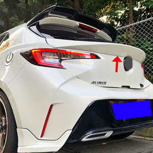 Alerón trasero de coche para <span class=keywords><strong>Toyota</strong></span> <span class=keywords><strong>Corolla</strong></span> 5 puertas <span class=keywords><strong>Hatchback</strong></span> 2019-2022 cola de maletero trasero medio ABS plástico accesorios de coche 2019 + - Product Image 5