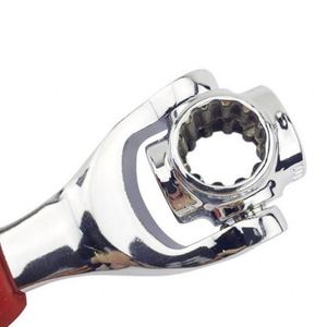 Llave de trinquete universal 8 en <span class=keywords><strong>1</strong></span> para reparación de automóviles Mango de goma Dogbone Llave de varios cabezales 52 en <span class=keywords><strong>1</strong></span> Llave de vaso - Product Image 6