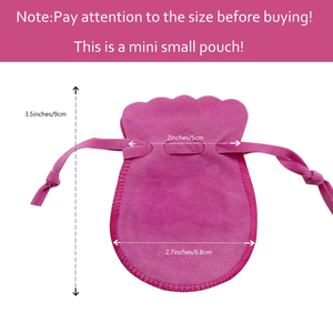 Sacs à bijoux en forme de calebasse, pochettes doubles en velours avec cordon de serrage, pour rangement de colliers et bracelets, estampage à chaud - Product Image 2