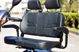 Scooter électrique à mobilité à <span class=keywords><strong>4</strong></span> roues à double siège homologué CE avec marche arrière pour personnes handicapées - Product Image 5