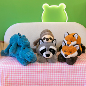 Peluches de Animales - <span class=keywords><strong>Mapache</strong></span>, Oso, Zorro y Perezoso, Almohada para Dormir, Peluches Antiestrés y Almohada para Abrazar - Product Image 2