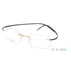 Montature per occhiali da vista in metallo titanio senza montatura occhiali da vista rotondi occhiali da vista per uomo e donna