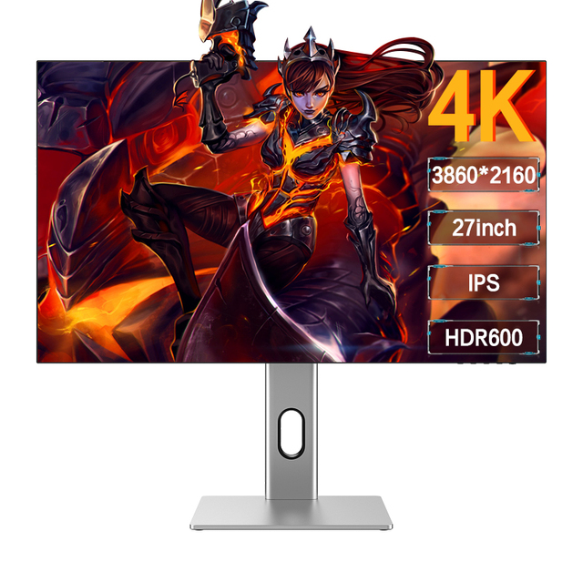High Quality 27 Inch 4k HDR600 IPS Wide Screen Computer Monitor with Adjustable Stand 27 Inch Computer Gaming Monitor