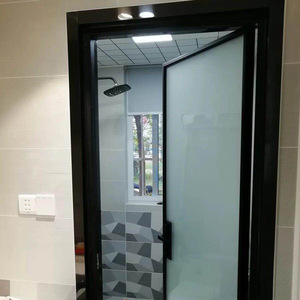 Porte coulissante minimaliste à cadre étroit pour appartement, cuisine, toilettes, en alliage d'aluminium, alimentée à l'énergie solaire, écologique - Product Image 2