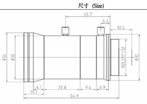 Obiettivo Zoom varifocale di livello industriale 5-50mm apertura manuale F1.6 3MP lampone Pi HQ modulo fotocamera lunghezza focale regolabile - Product Image 6