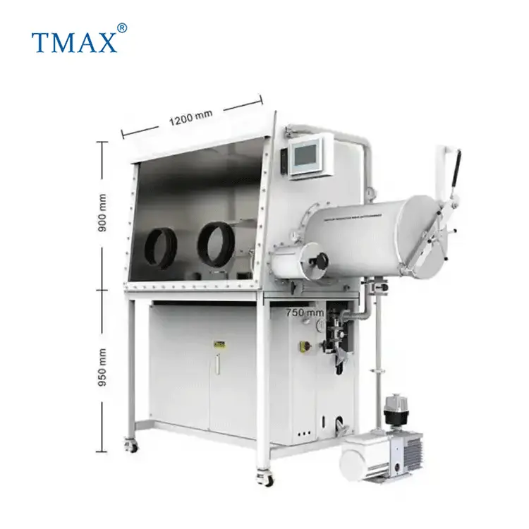 TMAXブランドのラボ真空シングルステーショングローブボックス、無酸素および無酸素環境