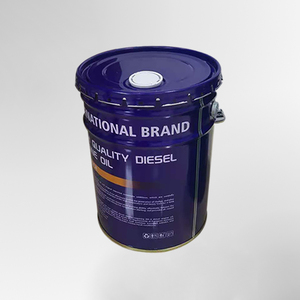 Boîte métallique de 20 litres de 5 gallons <span class=keywords><strong>avec</strong></span> <span class=keywords><strong>bec</strong></span> <span class=keywords><strong>verseur</strong></span>, seau conique en fer-blanc <span class=keywords><strong>avec</strong></span> couvercle pour peinture à l'huile et à la graisse, vente en gros - Product Image 2