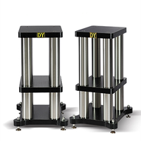 Support Surround pour amortisseur HiFi DY-04, étagère de support pour haut-parleur, plateau de support en métal, Base en bois massif/1 paire