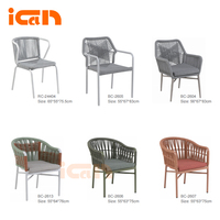 Chaise de jardin en rotin de haute qualité pour restaurant, chaise de salle à manger extérieure en aluminium, chaise de jardin en osier et rotin