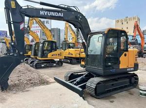 Excavatrice sur chenilles Hyundai HX80 d'occasion importée de Corée Mini pelle Hyundai HX80G/HX60G en vente bon marché - Product Image 2