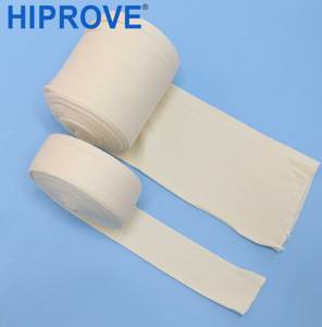 Rouleau de bandage tubulaire élastique en coton médical réutilisable blanc/naturel, longueur personnalisable, pour orthopédie - Product Image 4
