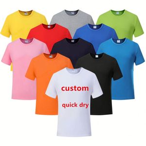 Men Plain Custom Blank T Shirt Printing <b>Tshirts</b> White Sublimation <b>Polyester</b> Quick Dry T-Shirts - Product Image 1