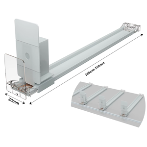 Système de poussoir d'étagère personnalisable, poussoir automatique pour présentoir de magasin, à ressort - Product Image 4