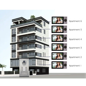 ระบบวิดีโออินเตอร์คอมแบบใช้สายที่เชื่อถือได้สำหรับความปลอดภัยภายในบ้าน รองรับ 6 หน่วย ความละเอียด 1080P มองเห็นในเวลากลางคืน ใช้งานร่วมกับแอป Tuya หน้าจอสัมผัส 7 นิ้ว - Product Image 2