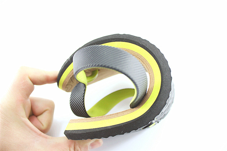Wooden Design Summer Slippers Outdoor Sandals Two Colour Strap Flip Flop Slippers for Mens