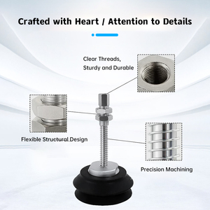 Heavy Duty Borracha De Silicone Ventosa A Vácuo Levantador De Vidro Temperatura Resistente 32 40 50 63 80 100 125mm Produtos De Borracha - Product Image 6