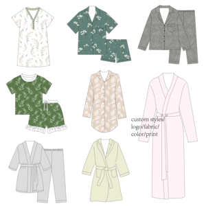Pyjamas en coton personnalisés en bambou et élasthanne pour femmes enceintes, hauts d'<span class=keywords><strong>allaitement</strong></span>, vêtements de <span class=keywords><strong>maternité</strong></span> pour femmes, chemises de nuit de <span class=keywords><strong>maternité</strong></span> - Product Image 5