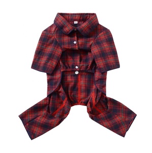 가을/겨울 개 옷 셔츠와 바지 애완견을위한면 소재 세트로 2 장 - Product Image 5