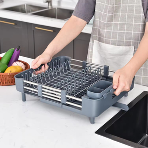 Évier extensible, égouttoir à vaisselle en acier inoxydable, armoire de rangement de cuisine en gros - Product Image 1
