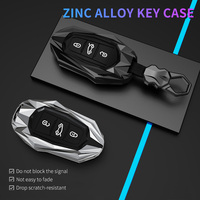 Voiture À Distance Key Housse De Protection Accessoires en alliage de Zinc Porte-clés Shell Sac pour Peugeot 308 407 207 508 4008 408 308 5008 voiture acce