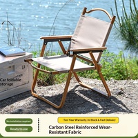 Ensemble portable de chaise pliante Kermit et table de pêche pour camping en plein air, mobilier d'extérieur