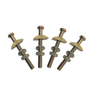 Conector Cuatro en Uno Hanweisong M8 de Acero Laminado en Frío, Herrajes para Muebles, Accesorios para Camas - Product Image 3
