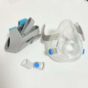 F20 Maske + Stirnband + Rahmen (Magnetverschluss) Silikon Vollgesichts-Polster Kopfstütze - Verbessert den Schlaf 1 Jahr Haltbarkeit Hergestellt in China - Product Image 2