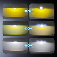 Nouveauté Chenlang : Phares antibrouillard à lentille de projecteur 2.0 pouces, Hi/Lo 90W avec laser 6000K 4300K 3000K, puce LED Bi-LED