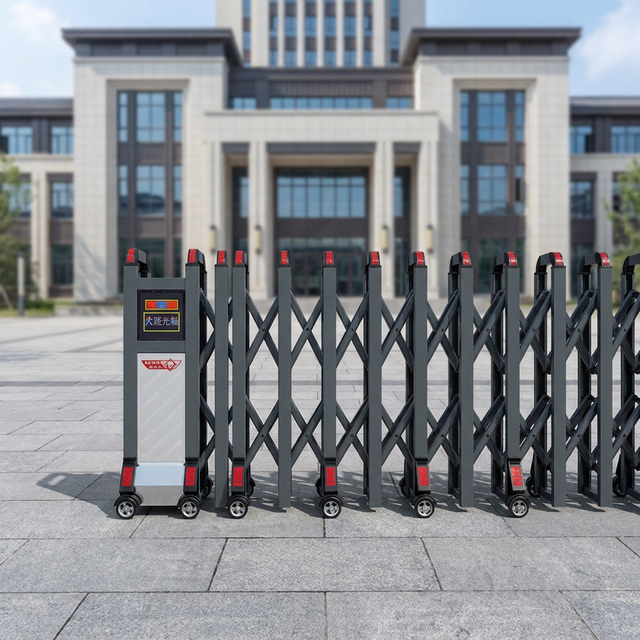 Industrial Aluminum Alloy Eco-Friendly Modern Design Sliding Automatic Electric Retractable Folding Fence Gate