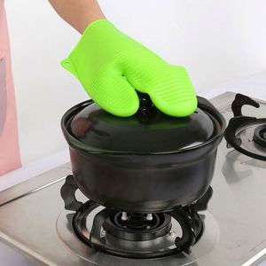 Produits de cuisine, gants de four résistants à la chaleur, gants en silicone pour la cuisine, gants en caoutchouc pour la cuisine, pour cuisiner et faire cuire - Product Image 4