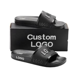 Zapatillas de goma ODM OEM para hombre y mujer, zapatillas con diseño de impresión en 3D, chancletas unisex personalizadas - Product Image 1