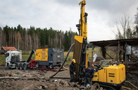 Compresseur d'air Atlas Copco XAVS1000 Diesel 14 bar 200 psi 900cfm 25m3/min AtlasCopco XAVS 1000 Cfm Portable Haute Pression