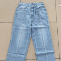 Nouveaux pantalons en jean pour femmes YM 2025, lots mixtes en vrac, bleu/noir/gris, vente en gros