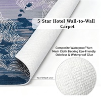Otel İçin Duvardan Duvara Polyester Halı, Aşınmaya Dayanıklı, Sessiz, Ücretsiz Numune, Özel Tasarım, Uzun Süreli Sipariş İçin Tesisat Şirketi