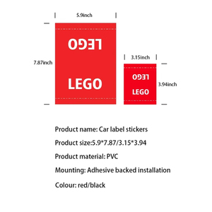 Pegatinas Decorativas Personalizadas para Autos con Logotipo de Equipo OEM, Etiqueta de Advertencia Impermeable de Plástico, Calcomanía para Parabrisas, Señalización Automotriz, Accesorios para Vehículos - Product Image 2