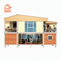 2 3 chambres à coucher Maisons préfabriquées en conteneur Villa en conteneur deux étages à plat pour centre de villégiature
