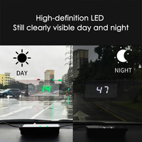 Vjoycar Dropship Speedometer Digital GPS HUD Meter untuk Mobil, Proyektor Kecepatan di Kaca Depan untuk Kendaraan Universal