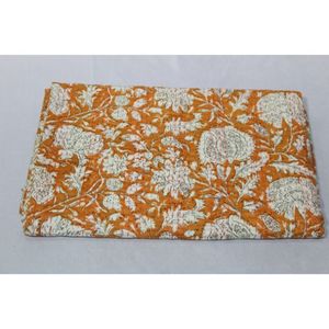 Auténtica Colcha y Edredón Kantha Indio Hecho a Mano, de Algodón Estampado, Lavable, Suave y Ecológico, Decoración para el Hogar a Excelente Precio - Product Image 4