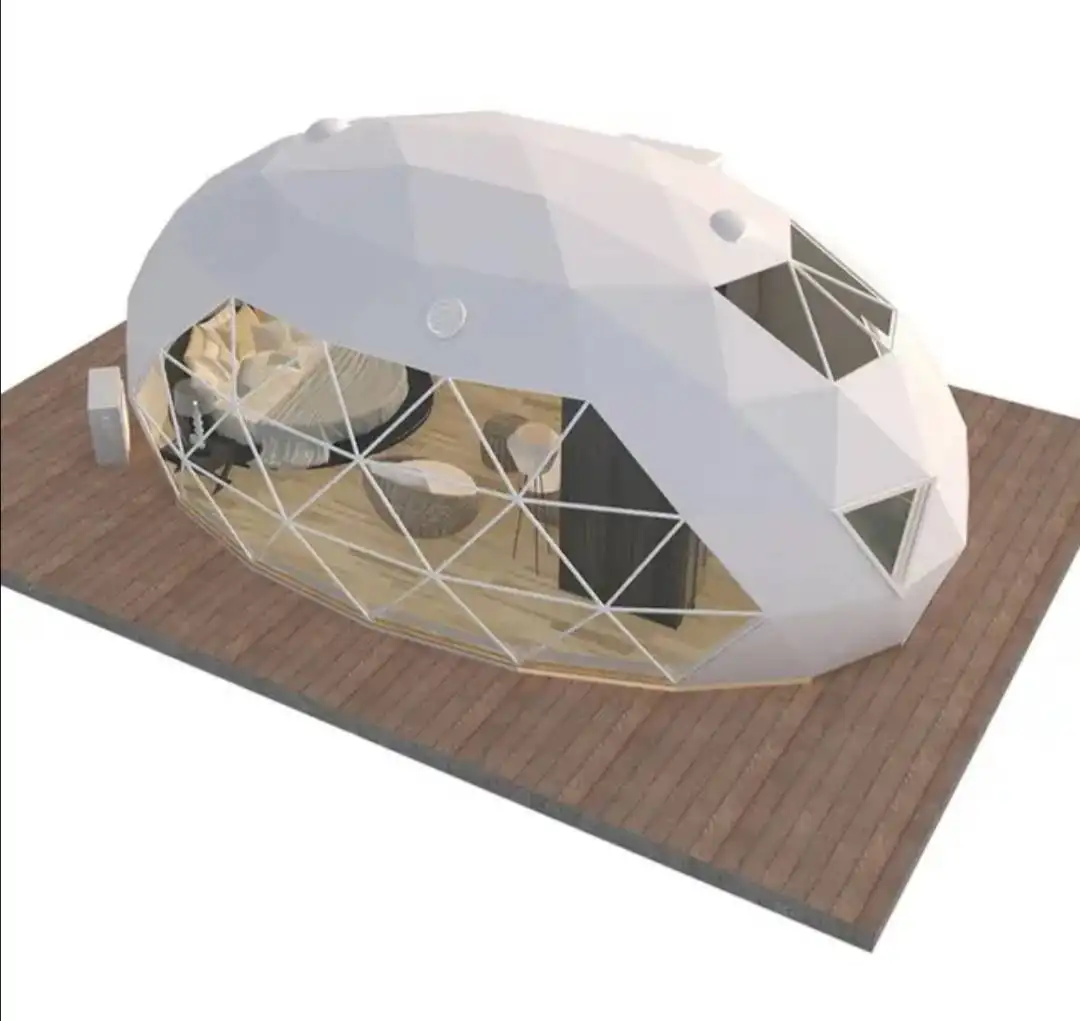 dome transparent tent egg-shaped customized size waterproof UV protection flame resistance