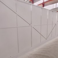Conteneur de stockage en acier robuste de 8 pieds, 12 pieds, 16 pieds, 20 pieds avec porte battante, unité de stockage extérieure modulaire