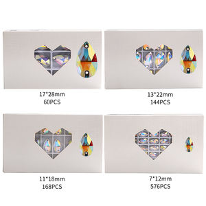 Xichuan goutte fantaisie en forme de dos plat en gros coudre sur des pierres de cristal Strass déco bricolage strass pour vêtement robe de mariée - Product Image 5