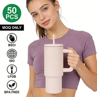 Bouteilles d'eau isothermes en acier inoxydable, gourde thermos pour boissons chaudes et froides avec logo