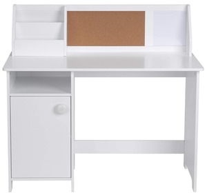 Scrivania per <span class=keywords><strong>Bambini</strong></span> con Spazio di Archiviazione, Tavolo da Studio in Legno per Studenti con Postazione di Lavoro per Computer - Product Image 4